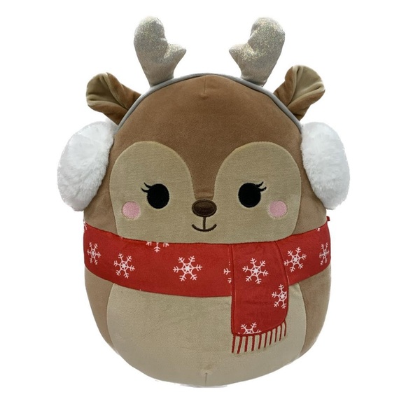 Squishmallows Other - ⚡️NWT 12” Darla the Deer with Earmuffs & Scarf Christmas Squishmallow